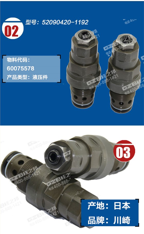 挖掘機旁通溢流閥