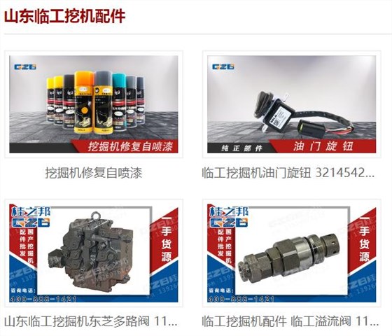 山東臨工挖掘機250配件
