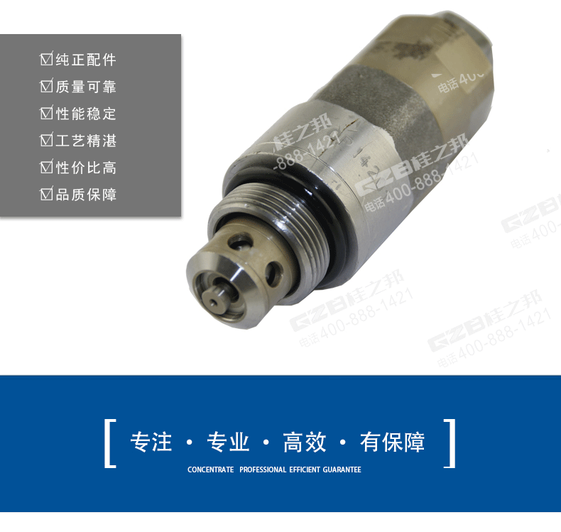 三一挖機主閥油口溢流閥