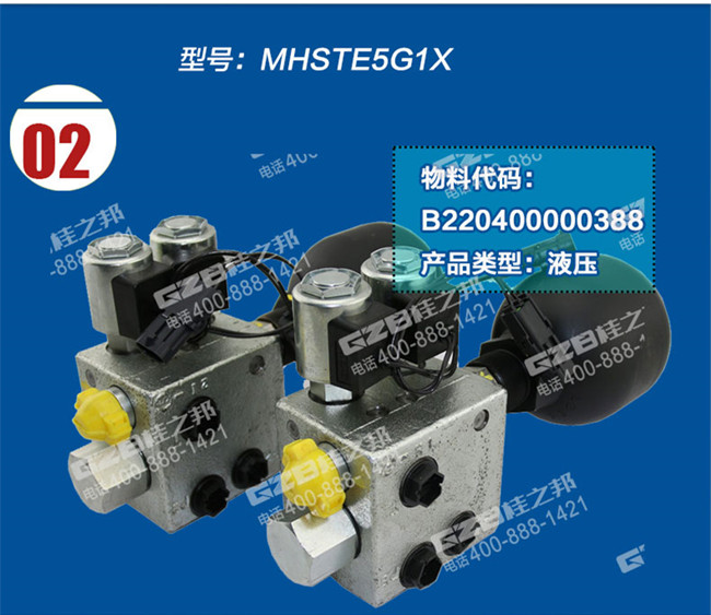 中聯挖掘機油源控制閥